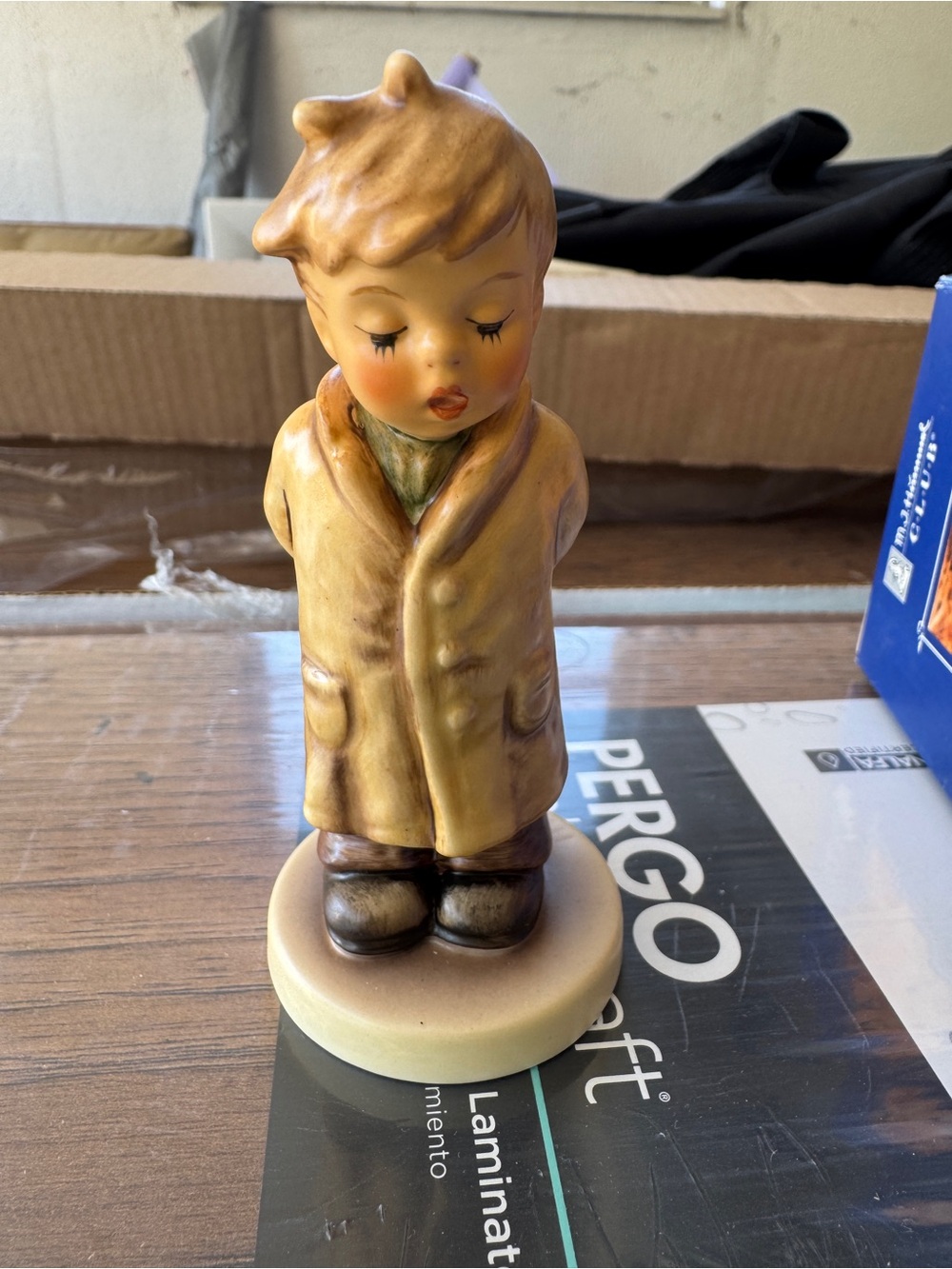 Vintage Hummel  Boy Figurine “Too Shy to Sing”